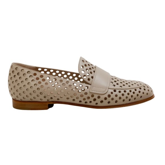 Gianvito Rossi Mousse Thierry Classic Perforated Loafer Flats - Picture 2 of 8